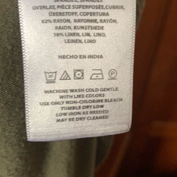 Anthropologie Rayon Spandex Hi Lo Drape Front Knit Top - Picture 4 of 5